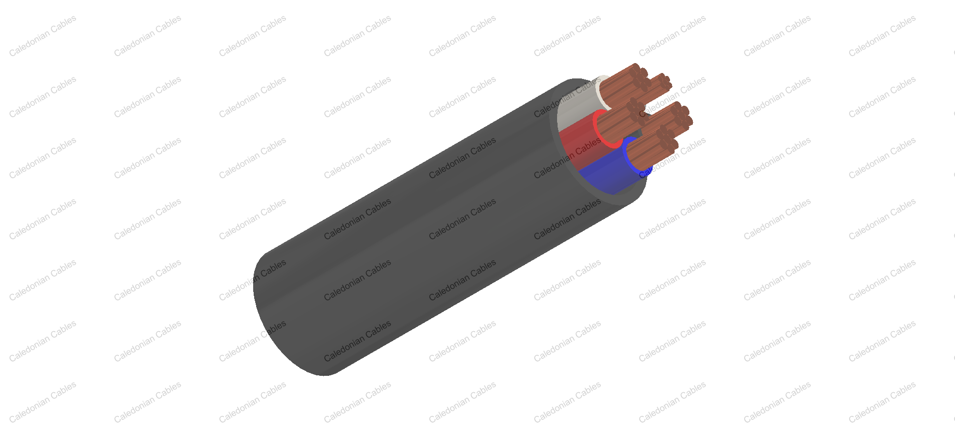 XLPE Insulated, PVC Sheathed 4 core+E Unarmored Cables 0.6/1kV